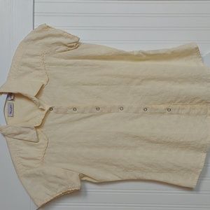 Wrangler short sleeve snap Western blouse